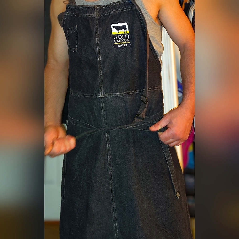 Chef Works Black Denim Unisex Apron